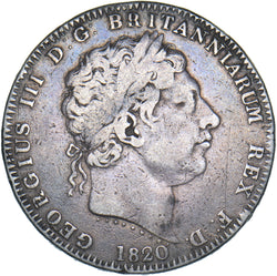 1820 Crown - George III British Silver Coin