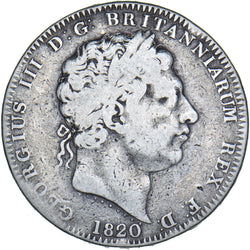 1820 Crown - George III British Silver Coin