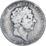 1820 Crown - George III British Silver Coin