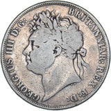 1821 Crown - George IV British Silver Coin