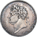 1821 Crown - George IV British Silver Coin - Nice