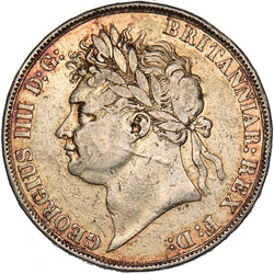 1821 Crown (Gilded & Edge Holed) - George IV British Silver Coin