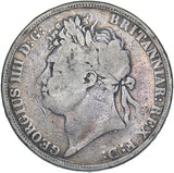 1822 Secundo Crown - George IV British Silver Coin