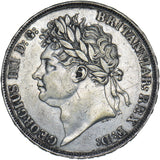 1822 Crown - George IV British Silver Coin - Nice