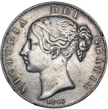 1845 Crown - Victoria British Silver Coin - Nice