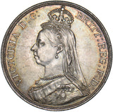 1887 Crown - Victoria British Silver Coin - Superb