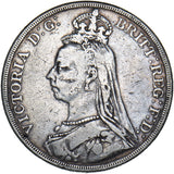 1887 Crown - Victoria British Silver Coin
