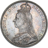 1887 Crown - Victoria British Silver Coin - Superb