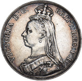 1888 Crown - Victoria British Silver Coin - Nice