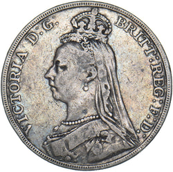 1888 Crown - Victoria British Silver Coin