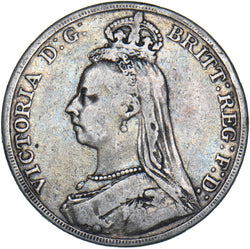 1889 Crown - Victoria British Silver Coin
