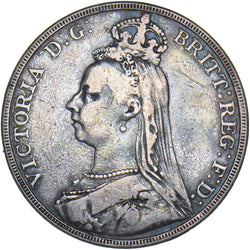 1889 Crown - Victoria British Silver Coin