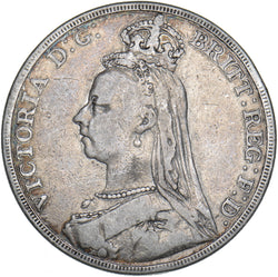 1890 Crown - Victoria British Silver Coin