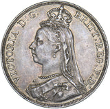 1890 Crown - Victoria British Silver Coin - Nice