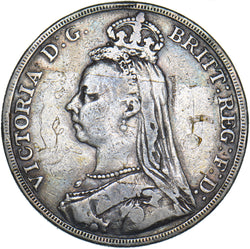 1891 Crown - Victoria British Silver Coin