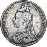 1891 Crown - Victoria British Silver Coin