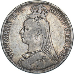1891 Crown - Victoria British Silver Coin