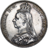 1891 Crown - Victoria British Silver Coin - Nice