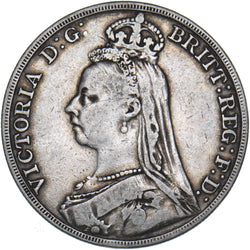 1891 Crown - Victoria British Silver Coin