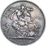 1891 Crown - Victoria British Silver Coin