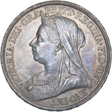 1893 LVI Crown (Davies 503C, Dies 1aF)- Victoria British Silver Coin - Very Nice