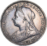 1897 LXI Crown - Victoria British Silver Coin - Very Nice