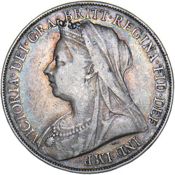 1900 LXIII Crown - Victoria British Silver Coin