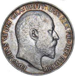 1902 Crown - Edward VII British Silver Coin - Nice