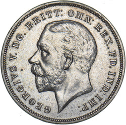 1935 Crown - George V British Silver Coin - Superb