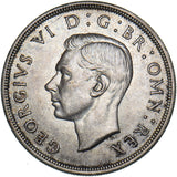 1937 Crown - George VI British Silver Coin - Superb