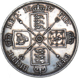 1887 Double Florin - Victoria British Silver Coin - Very Nice