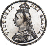 1887 Double Florin - Victoria British Silver Coin - Very Nice