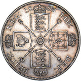 1887 Double Florin - Victoria British Silver Coin - Very Nice