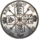 1887 Double Florin - Victoria British Silver Coin - Very Nice
