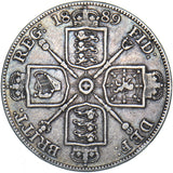 1889 Double Florin - Victoria British Silver Coin
