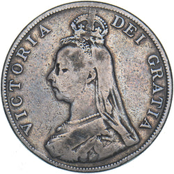 1889 Double Florin - Victoria British Silver Coin