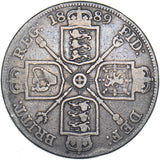 1889 Double Florin - Victoria British Silver Coin
