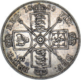 1889 Double Florin - Victoria British Silver Coin - Nice