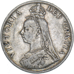 1890 Double Florin - Victoria British Silver Coin