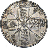 1890 Double Florin - Victoria British Silver Coin - Very Nice