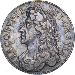 1685 Halfcrown - James II British Silver Coin - Nice