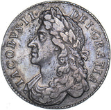 1685 Halfcrown - James II British Silver Coin - Nice