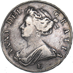 1708 E Halfcrown (Edinburgh Mint) - Anne British Silver Coin - Nice