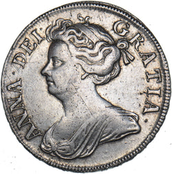 1712 Halfcrown - Anne British Silver Coin - Nice