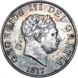 1817 Halfcrown - George III British Silver Coin - Nice