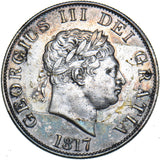 1817 Halfcrown - George III British Silver Coin - Nice