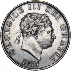 1817 Halfcrown - George III British Silver Coin - Nice