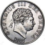 1817 Halfcrown - George III British Silver Coin - Nice
