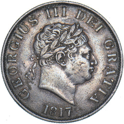 1817 Halfcrown - George III British Silver Coin - Nice
