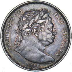1817 Halfcrown - George III British Silver Coin - Nice
